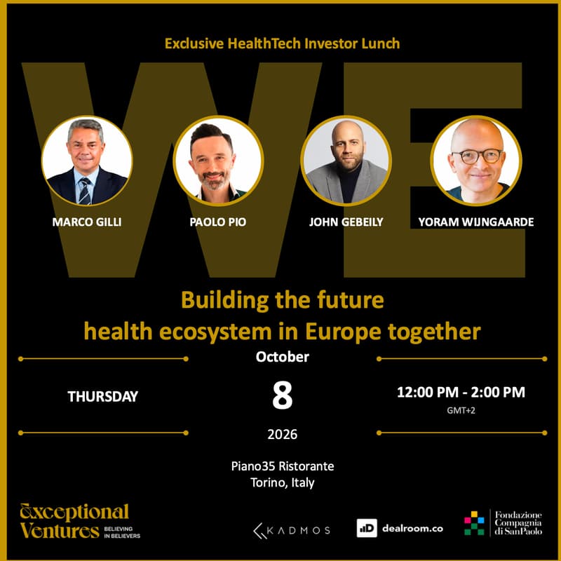 Cover Image for Exclusive HealthTech Investor Lunch