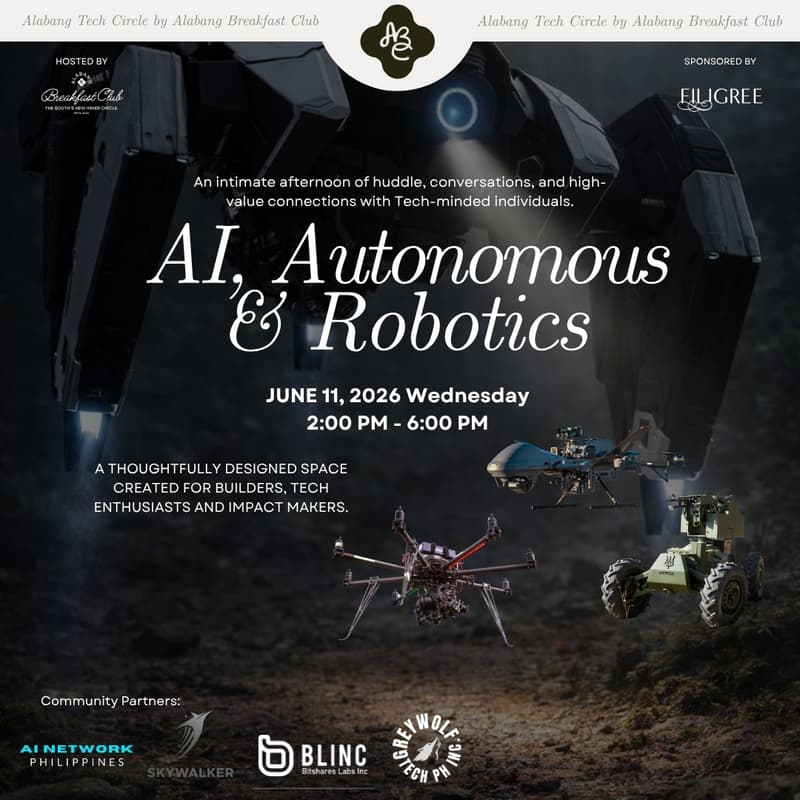 Cover Image for Alabang Tech Circle: AI, Autonomous and Robotics