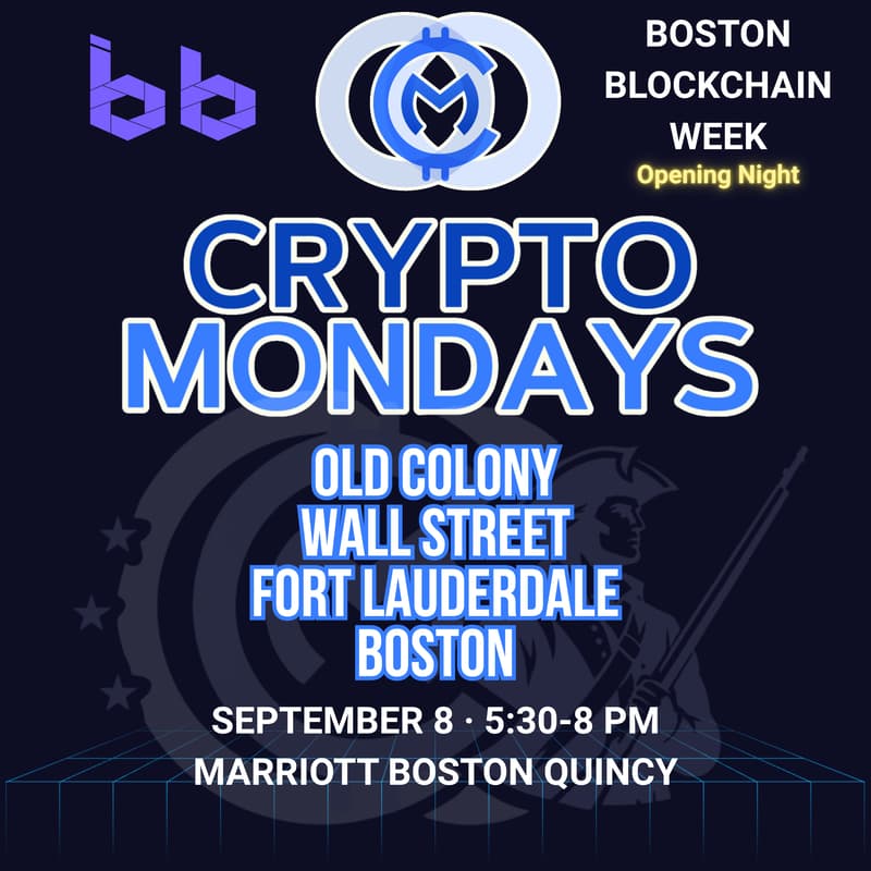 Cover Image for CryptoMondays x Boston Blockchain Week: Official Opening Night