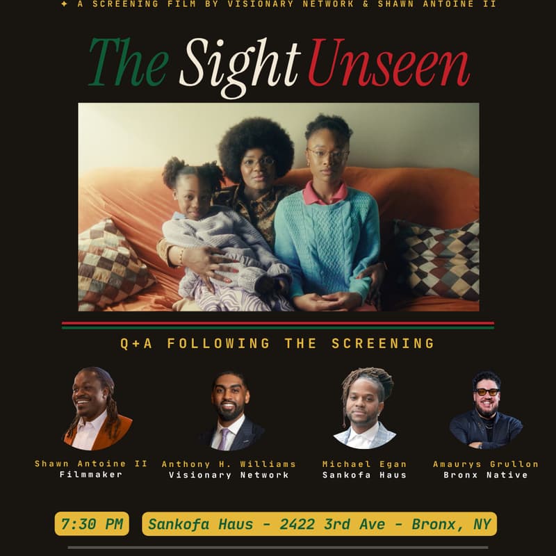 Cover Image for Visionary Network Presents: The Sight Unseen — A Juneteenth Film Screening Experience