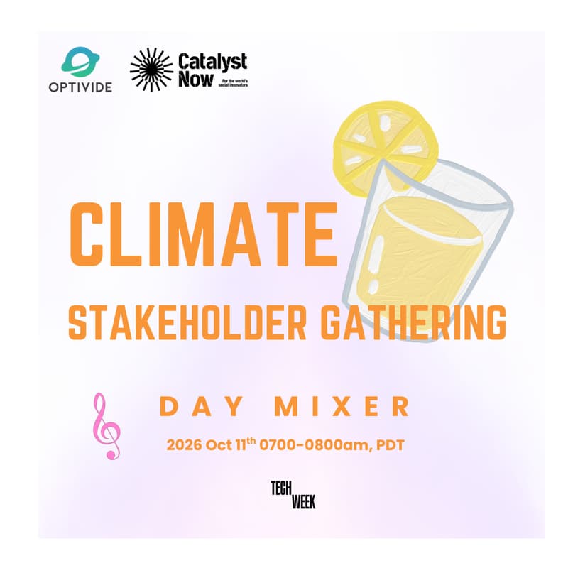 Cover Image for Climate Stakeholder Gathering: Tech Week