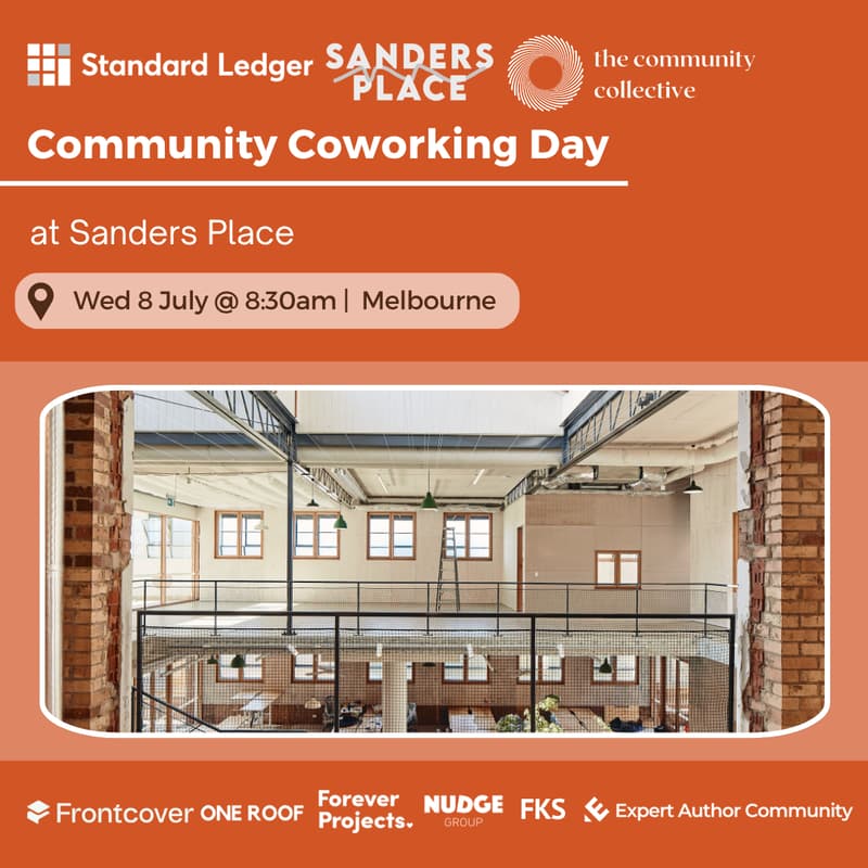 Cover Image for 🏵 Community Coworking Day @ Sanders Place
