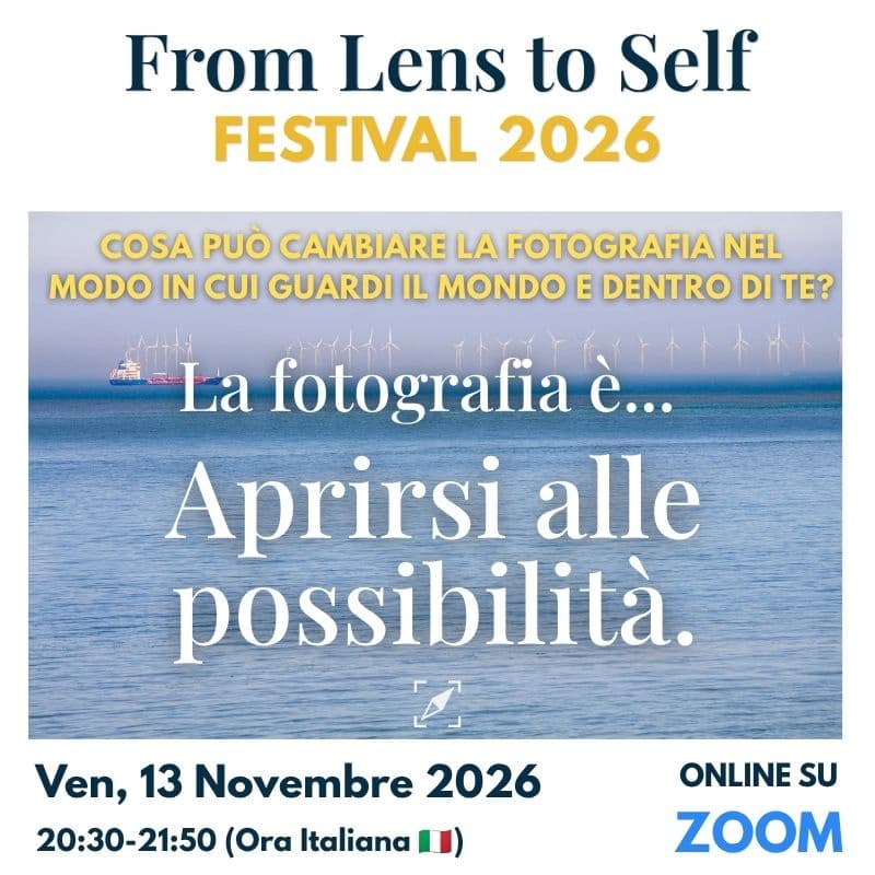 Cover Image for "La fotografia è… Aprirsi alle possibilità - From Lens to Self Festival 2026"