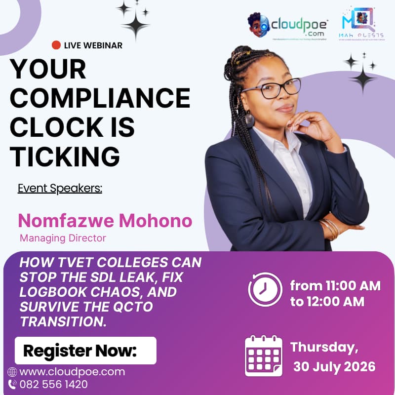 Cover Image for Your Compliance Clock Is Ticking:How TVET Colleges Can Stop the SDL Leak, Fix Logbook Chaos, and Survive the QCTO Transition