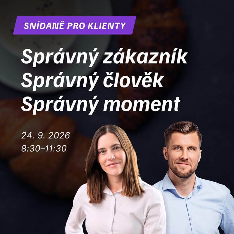 Cover Image for Snídaně pro klienty: Správný zákazník. Správný člověk. Správný moment.