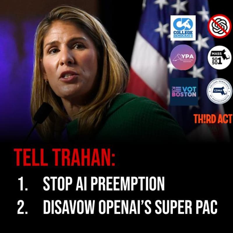 Cover Image for Tell Lori Trahan: STOP AI PREEMPTION