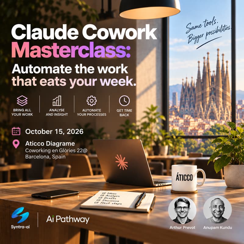Cover Image for Claude Cowork Masterclass: Automate the work that eats your week.