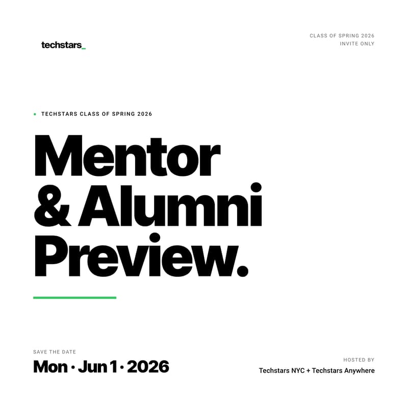 Cover Image for Techstars Spring 2026: Mentor and Alumni Preview