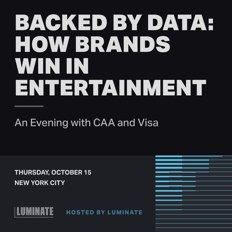 Cover Image for Backed by Data: How Brands Win in Entertainment — An Evening with CAA and Visa