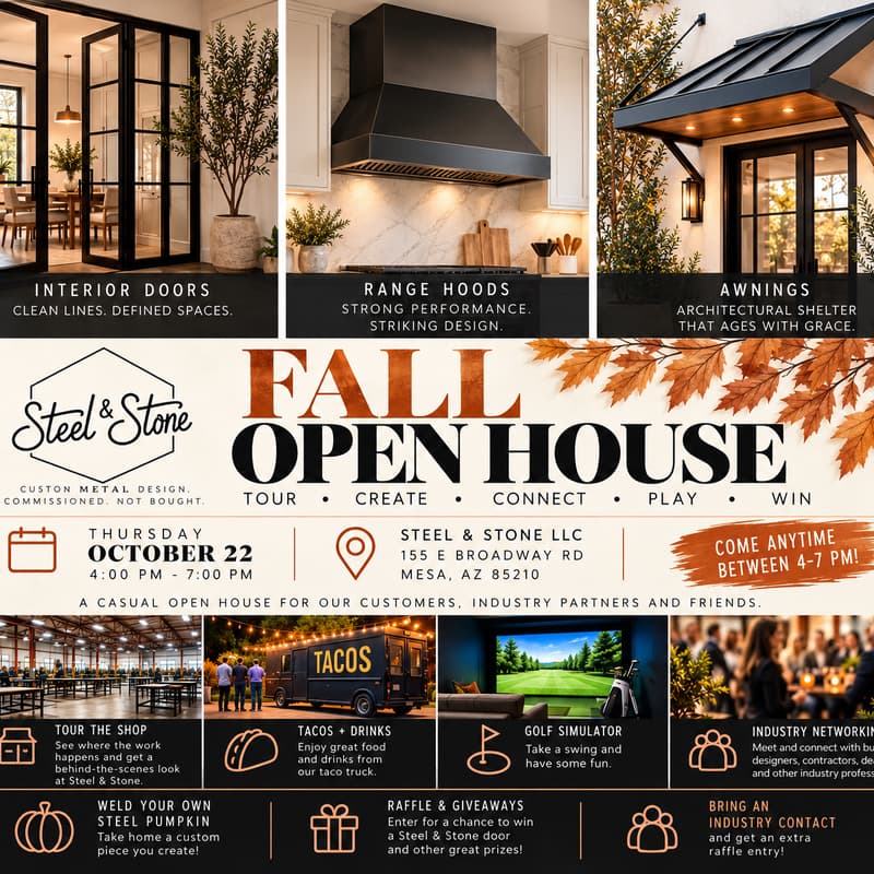 Cover Image for Steel & Stone Fall Open House