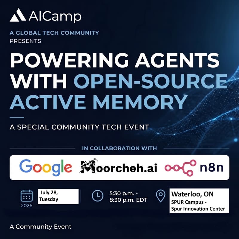 Cover Image for AI Meetup (Waterloo): Making Agentic AI Enterprise-Ready, the Memory and Context Challenge