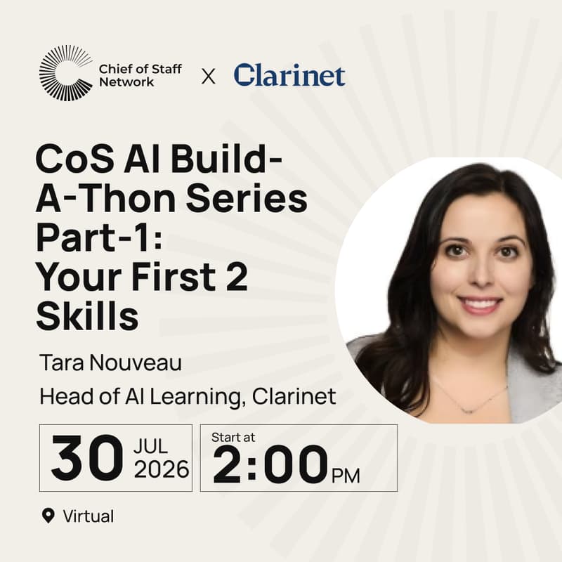 Cover Image for CoS AI Buildathon Series: Build Your Personal AI Workspace | Part-1: Your First Two Skills