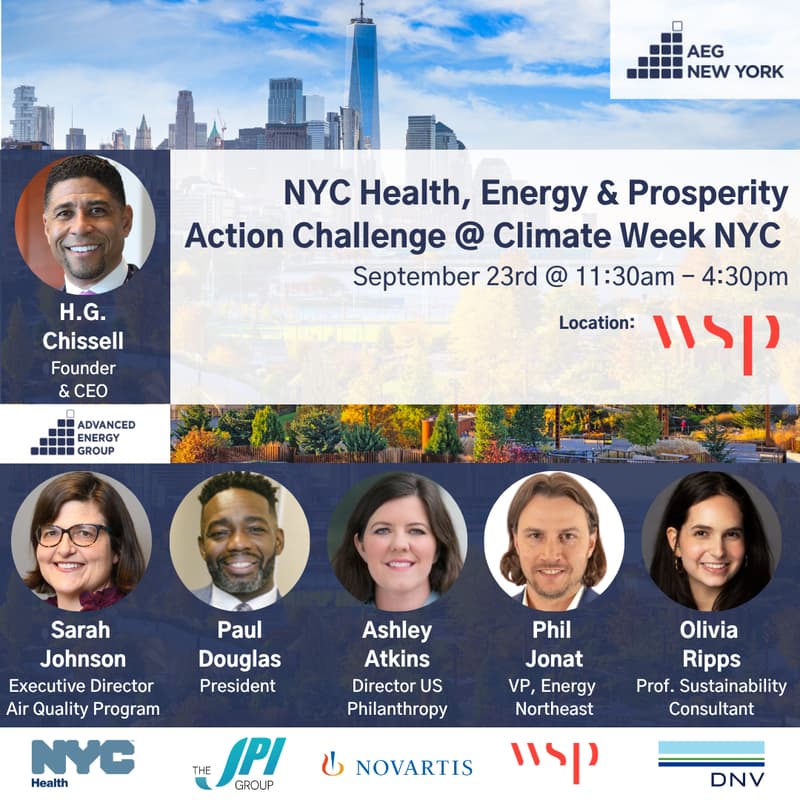 Cover Image for AEG NYC Health, Energy & Prosperity Challenge @ Climate Week NYC