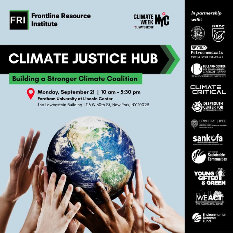Cover Image for Frontline Resource Institute Climate Justice Hub