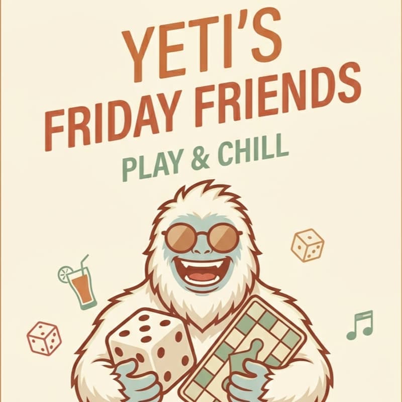 Cover Image for YETI's Friday Friends Event: Play & Chill