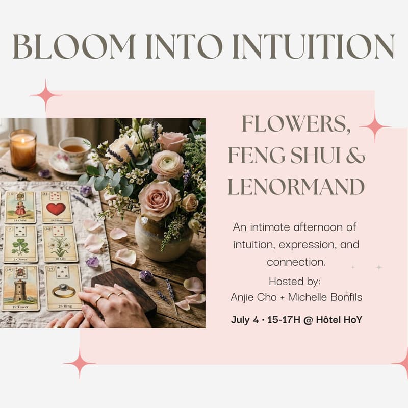 Cover Image for Bloom into Intuition — Flowers, Feng Shui & Lenormand