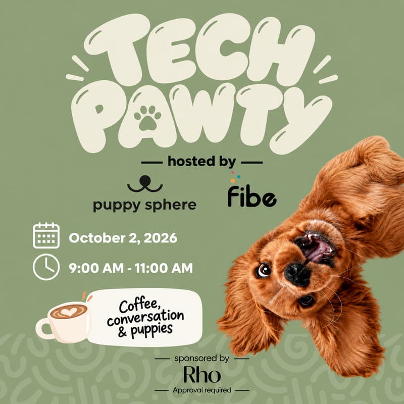 Cover Image for tech pawty with Puppy Sphere x Fibe