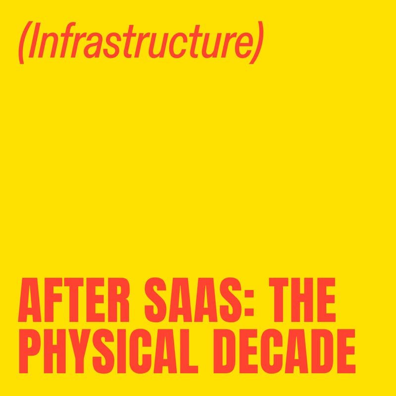 Cover Image for After SaaS: The Physical Decade