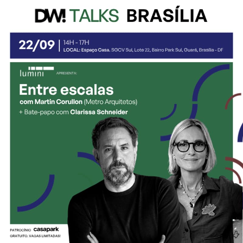 Cover Image for DW! TALKS BRASÍLIA 22/09 | Entre Escalas + Bate-papo com Martin Corullon e Clarissa Schneider