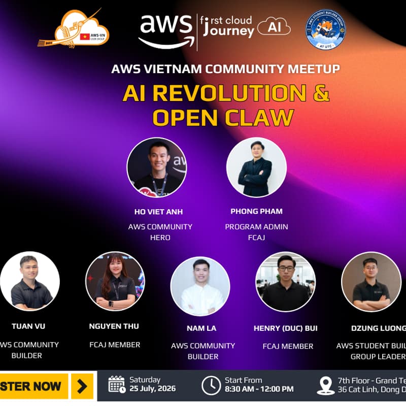 Cover Image for AWS VIETNAM COMMUNITY MEETUP
