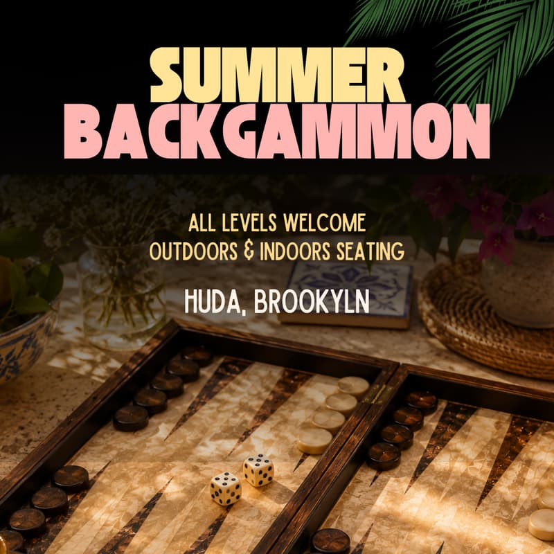 Cover Image for Backgammon Night at Huda