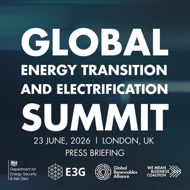 Cover Image for Global Energy Transition and Electrification Summit: Press Briefing