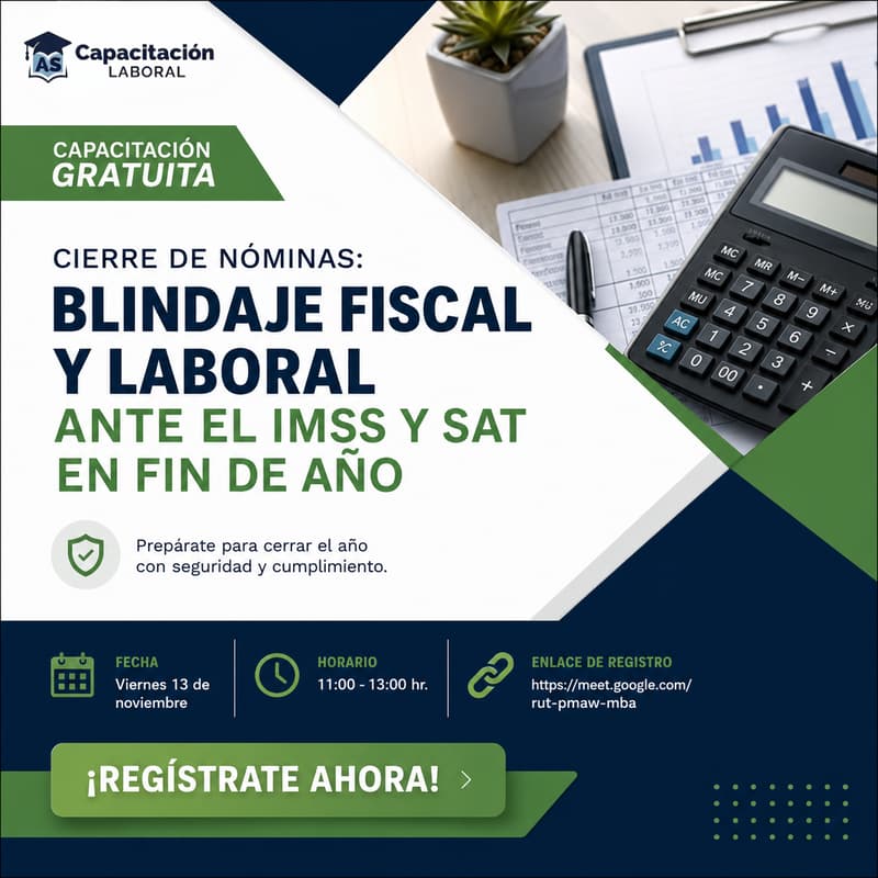 Cover Image for Cierre de Nóminas: Blindaje Fiscal y Laboral ante el IMSS y SAT en Fin de Año