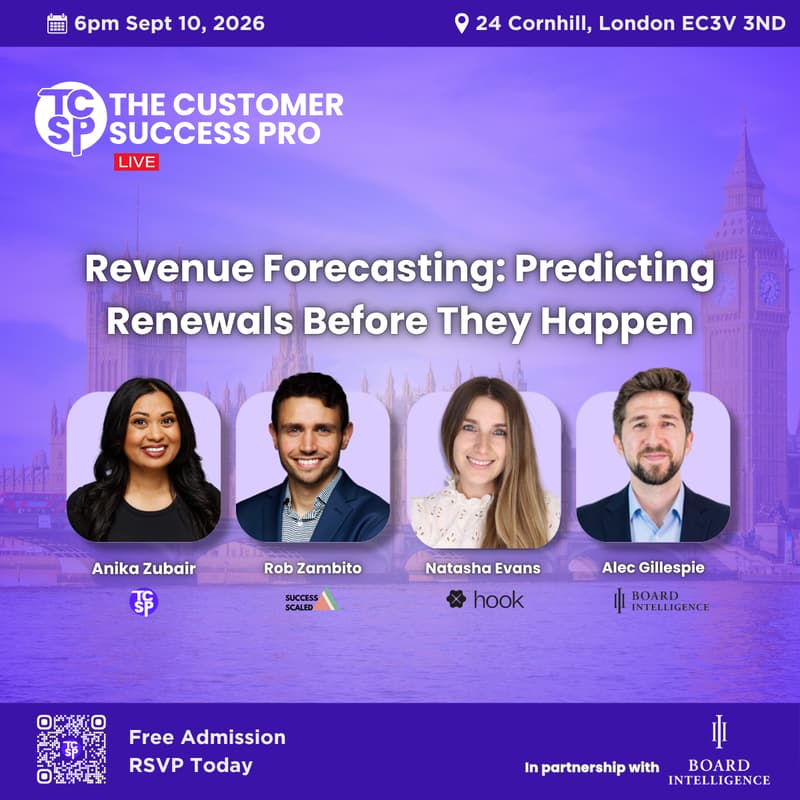 Cover Image for TCSP Live: London - Revenue Forecasting & Predicting Renewals