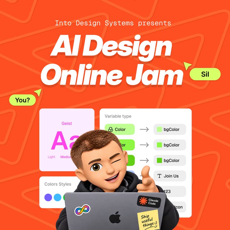 Cover Image for Into Design Systems - AI Design Online Jam