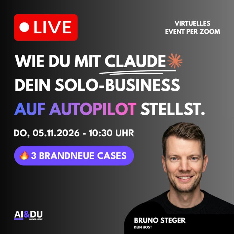 Cover Image for 3 brandneue Cases: Wie Du mit Claude Dein Solo-Business auf Autopilot stellst