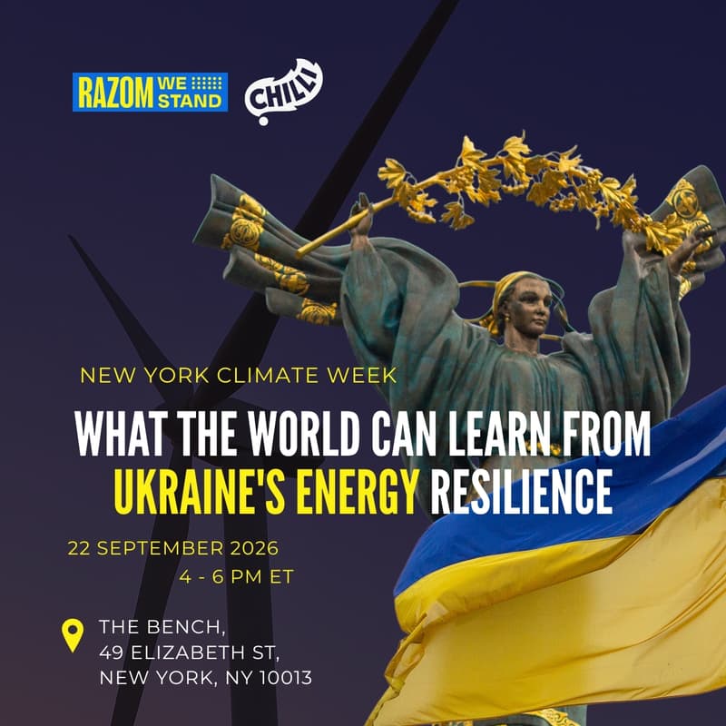 Cover Image for What The World Can Learn From Ukraine's Energy Resilience - Razom We Stand & chilli