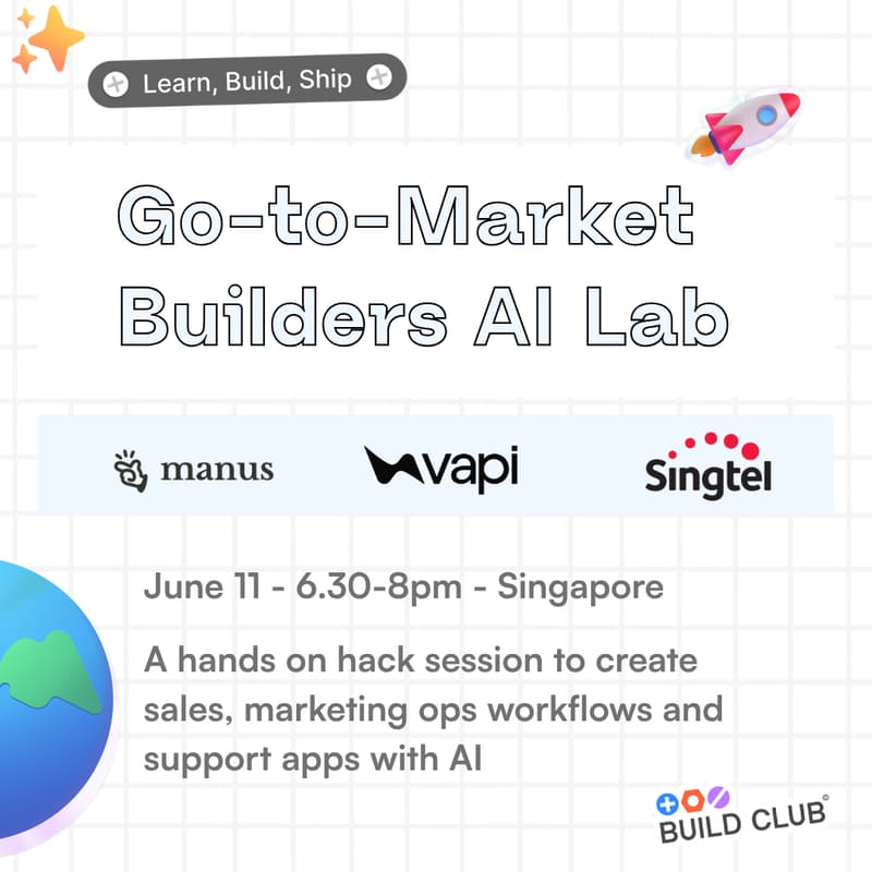 Cover Image for Go to Market / Ops Builders AI Hack Lab - Singapore