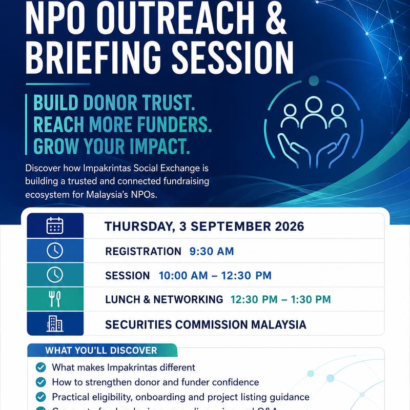 Cover Image for Impakrintas Social Exchange: NPO Outreach & Briefing