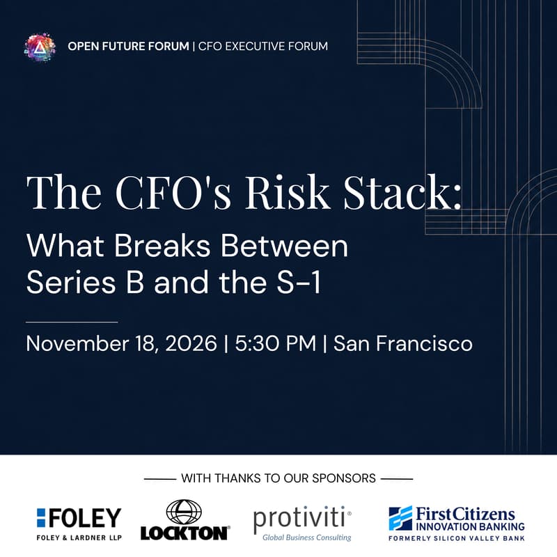 Cover Image for The CFO's Risk Stack: What Breaks Between Series B and the S-1