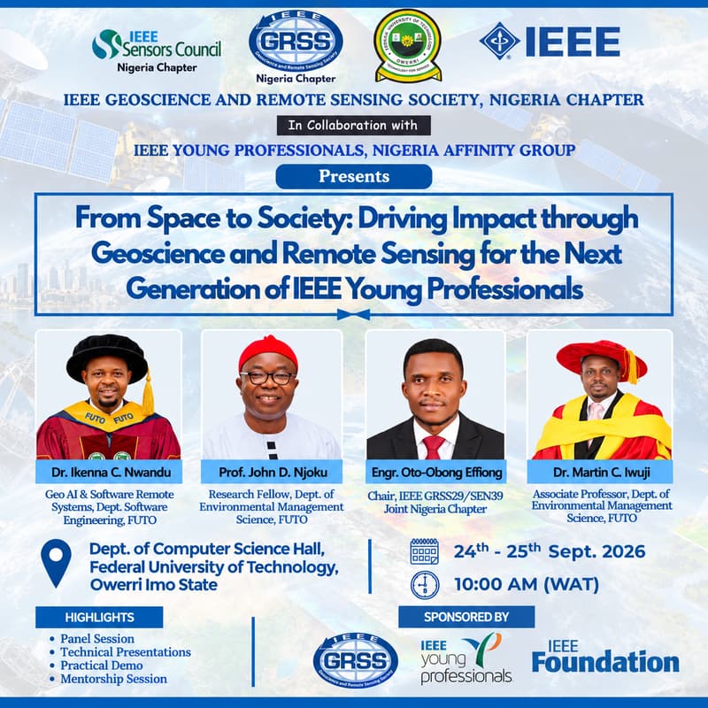 Cover Image for From Space to Society: Driving Impact through Remote Sensing Technologies for the Next Generation of IEEE Young Professionals