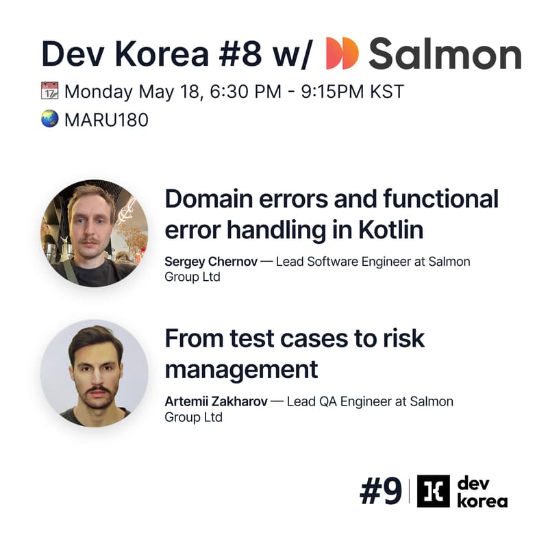 Cover Image for Dev Korea #8 with Salmon