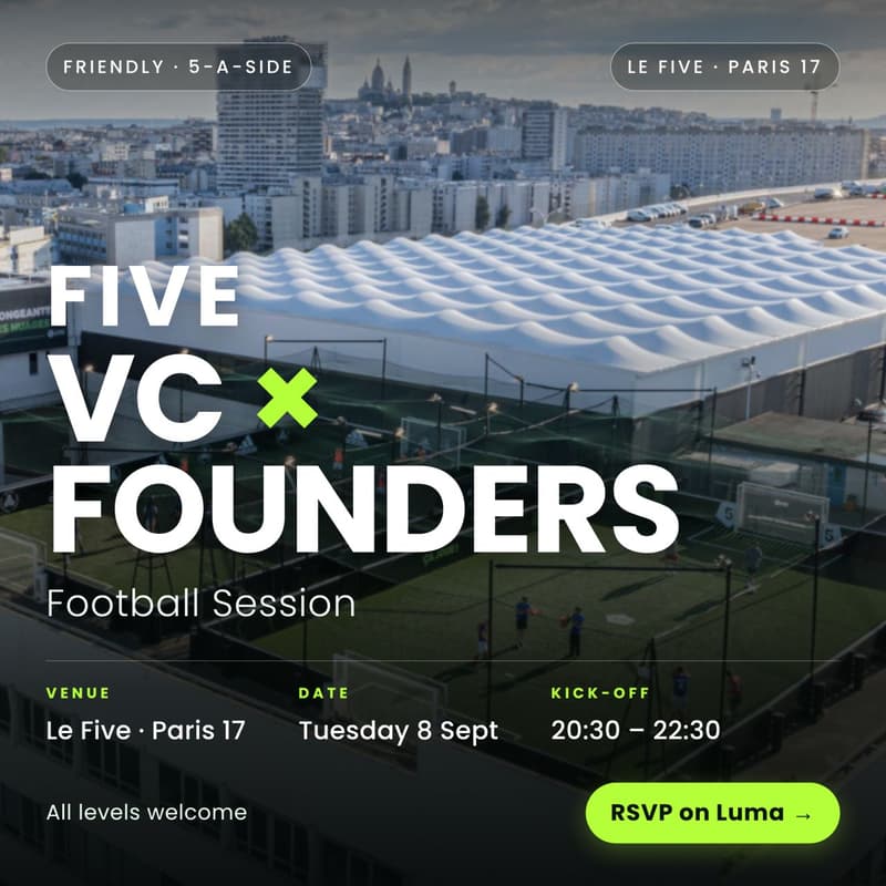 Cover Image for VC x Founders football - Paris 17