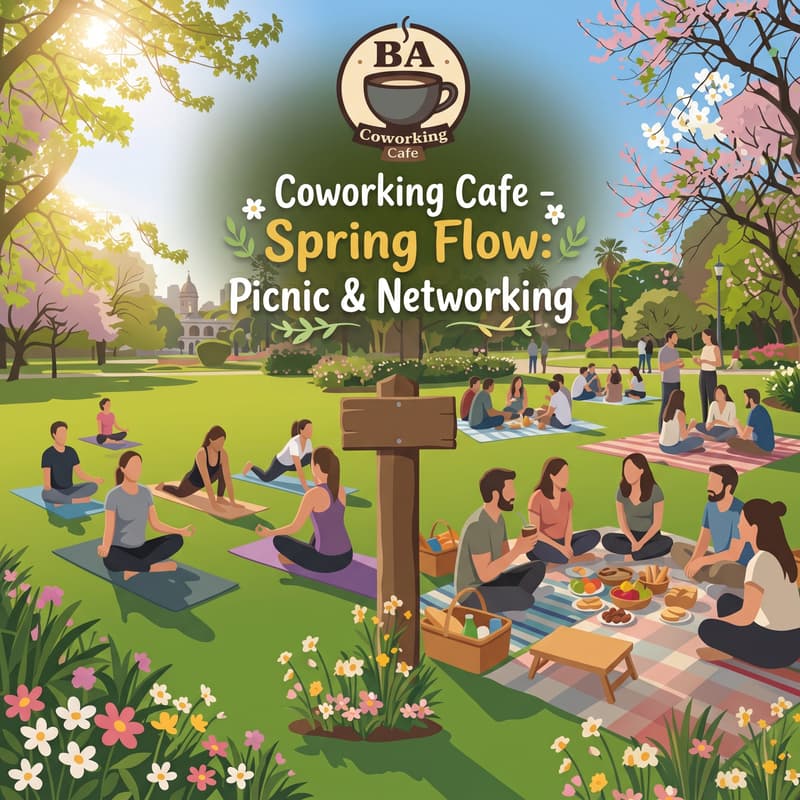 Cover Image for BA Coworking Cafe - Spring Flow: Outdoor Yoga, Picnic & Networking