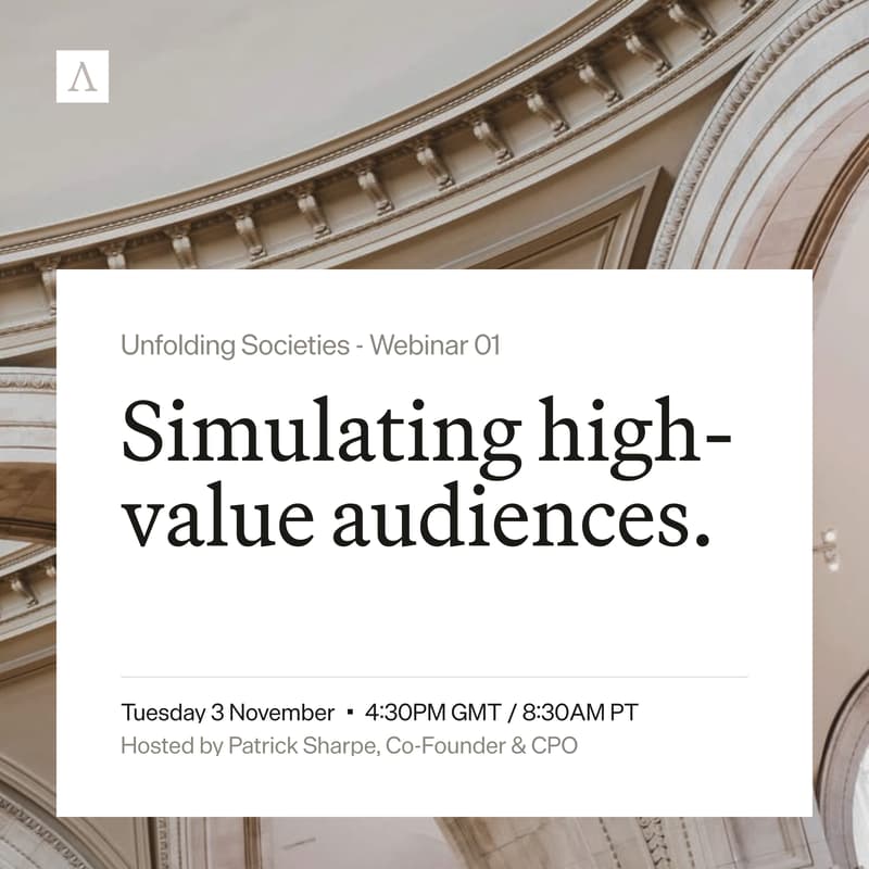 Cover Image for Simulating high-value audiences for consequential decisions