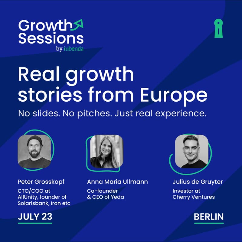 Cover Image for Growth Sessions by iubenda | Berlin 23.7