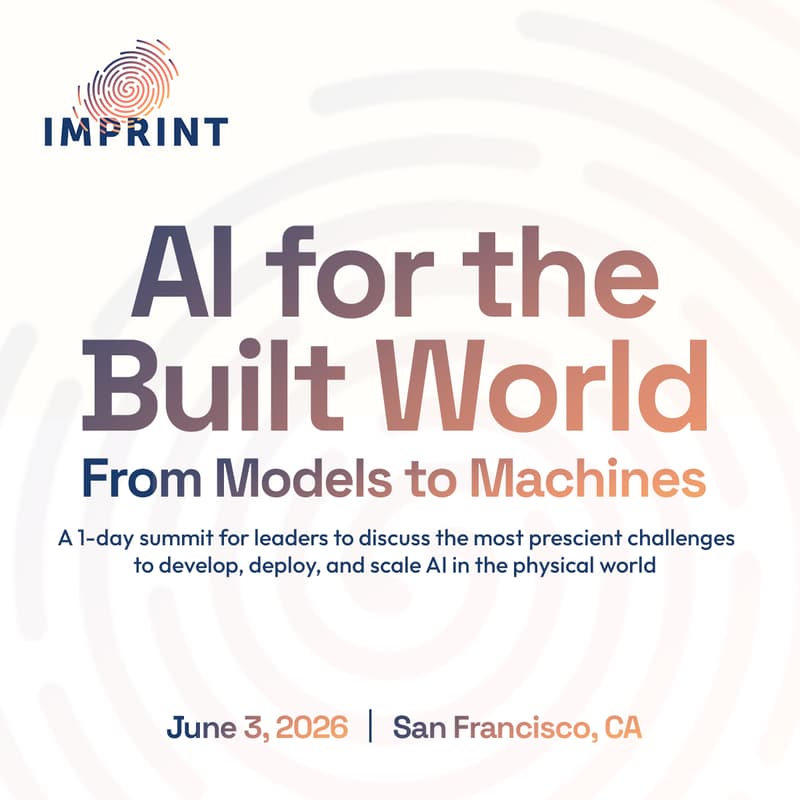 Cover Image for Imprint - AI for the Built World - From Models to Machines