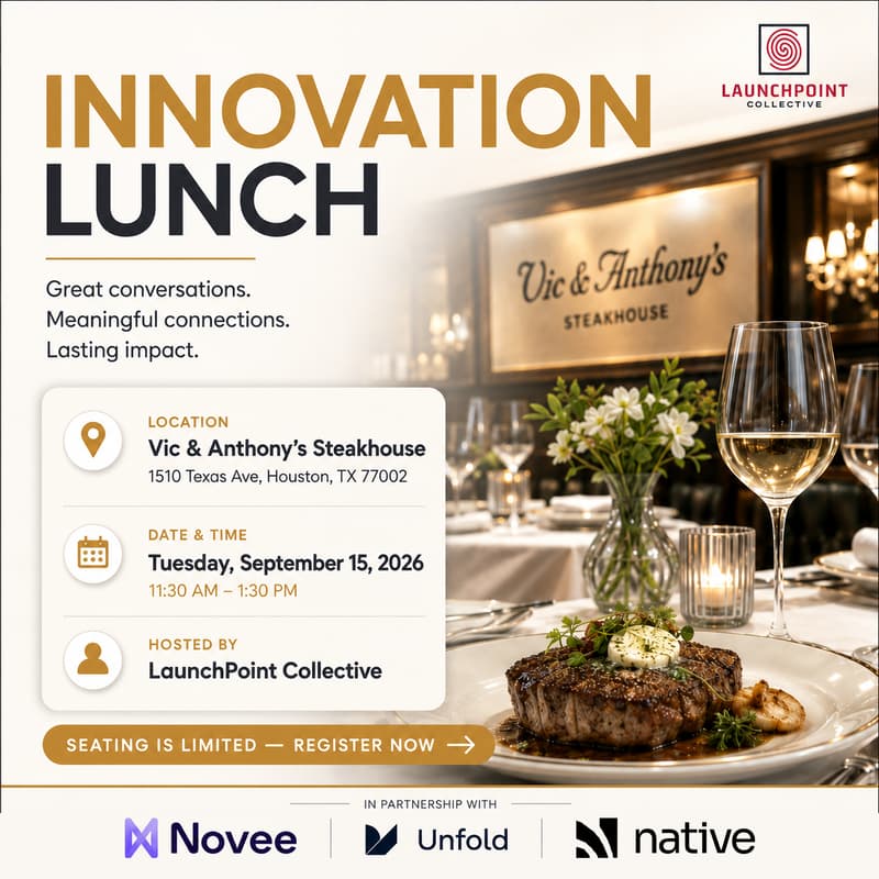 Cover Image for Innovation Lunch Hosted By David Sledge and John Barrow