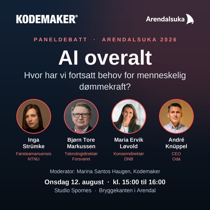 Cover Image for AI overalt: hvor har vi fortsatt behov for menneskelig dømmekraft?