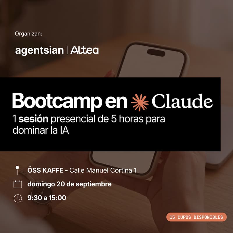 Cover Image for Bootcamp en Claude: Domina la IA en solo 1 día con Paul McFarlane