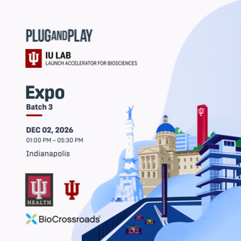 Cover Image for Lifetech Expo - IU Health Incubator at IU LAB Lifetech Accelerator powered by Plug and Play and the CICP