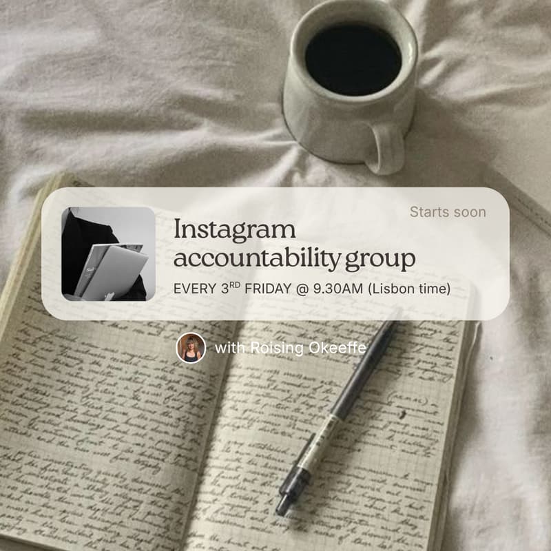 Cover Image for Instagram accountability group