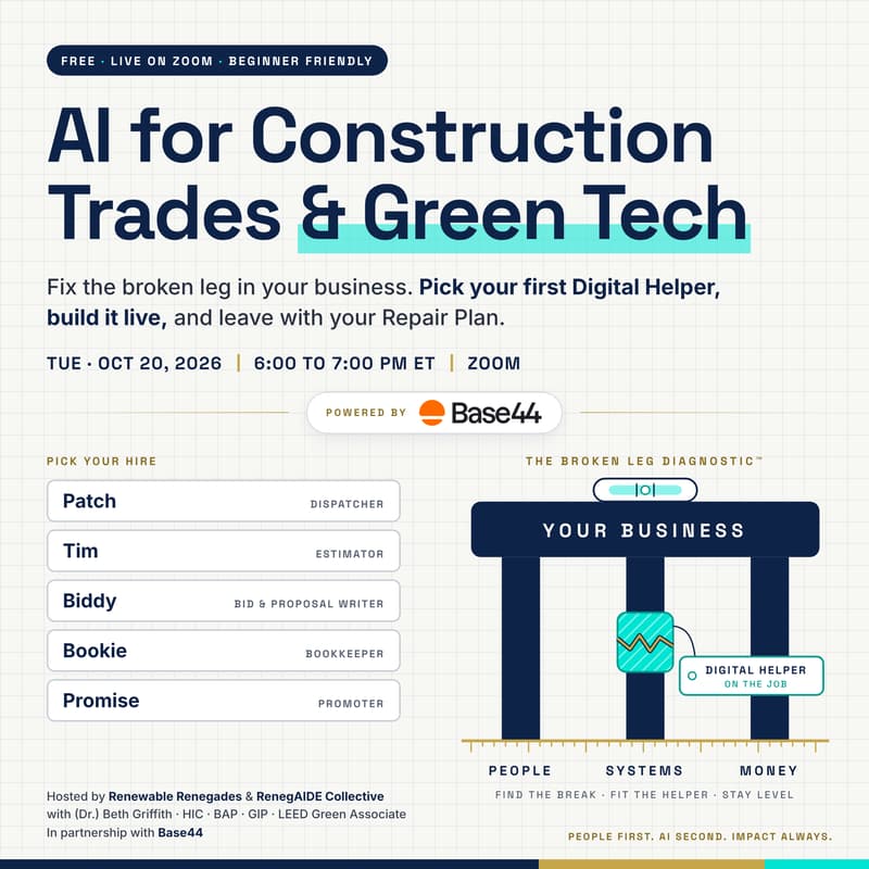 Cover Image for AI for Construction Trades & Green Tech