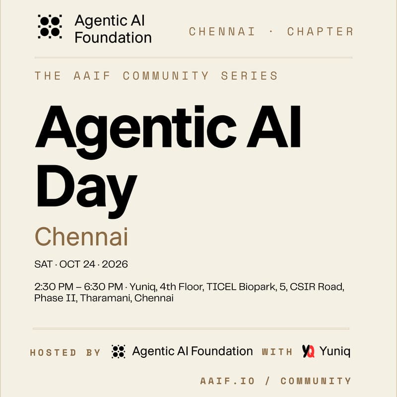 Cover Image for AAIF Agentic AI Day - Chennai