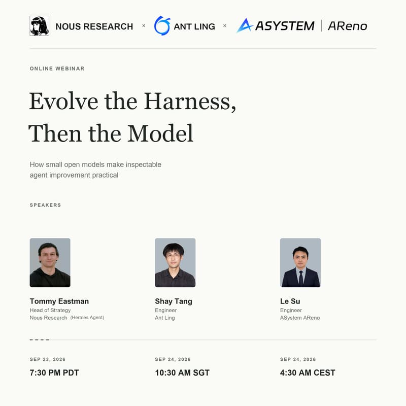 Cover Image for Evolve the Harness, Then the Model