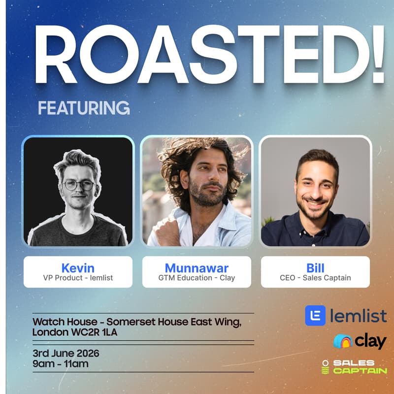 Cover Image for Roasted! - lemlist & Clay GTM coffee session